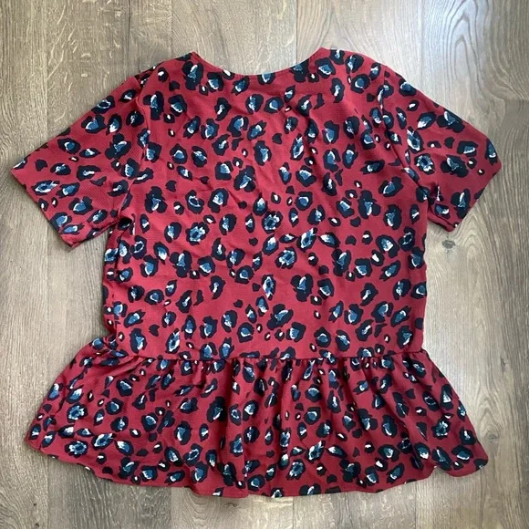 Leopard VICI Peplum Blouse - Picture 5 of 7